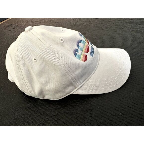 Coach Logo Rainbow Striped Women's Baseball Cap Hat - Picture 5 of 13